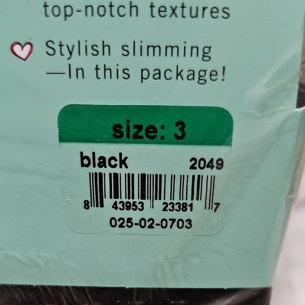 SPANX Black Textured Shaping Tights‎